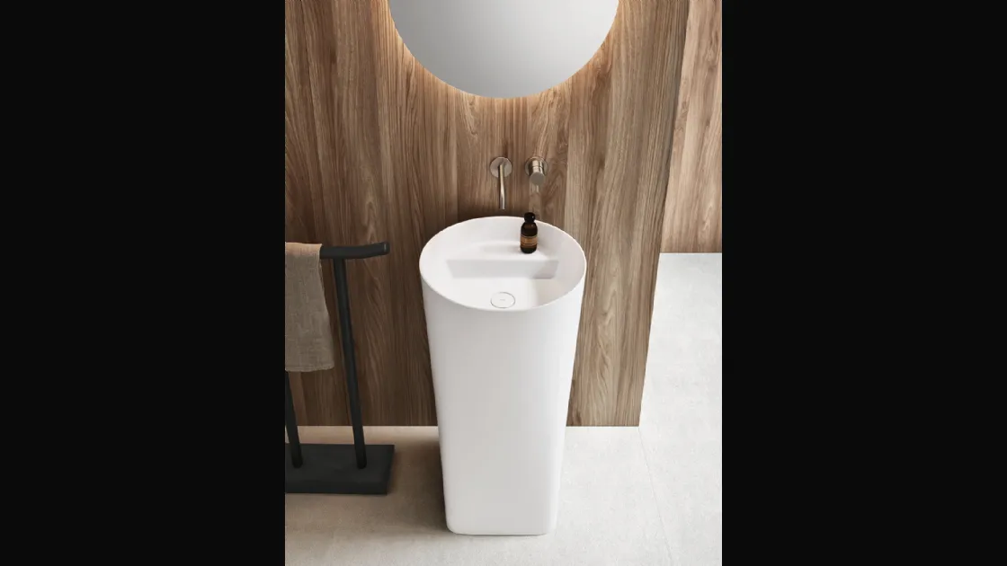 Mobile da Bagno a terra in Cristalplant Azuma 24 06 di Milldue