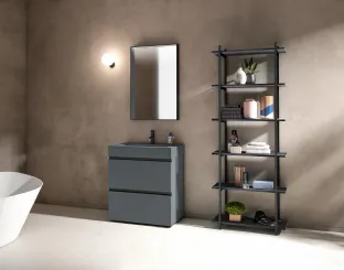 Mobile da Bagno a terra Gola Up 08 in Fenix NTM grigio bromo di Birex